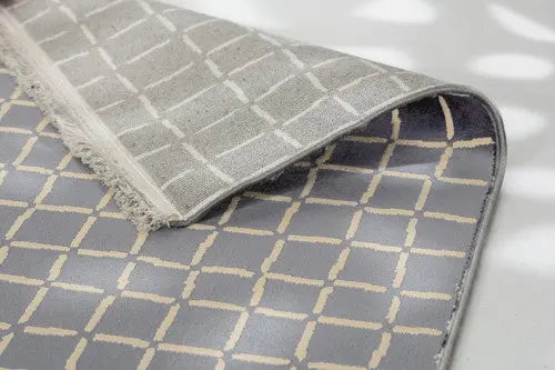 Magic szürke-bézs négyzetrácsos szőnyeg 221 008 160x230 / szürke