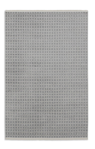 Magic szürke-fehér négyzetrácsos szőnyeg 221 004 133x190 / szürke