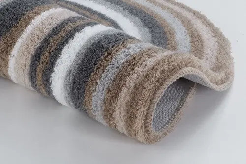 Mandala Taupe fürdőszoba szőnyeg 100kör / beige-barna