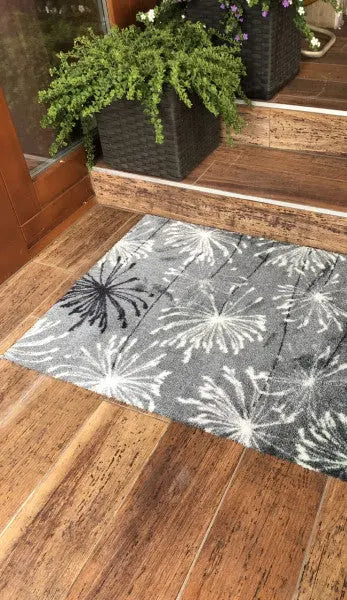 Manhattan Pusteblume grau-mint lábtörlő 50x70 / szürke
