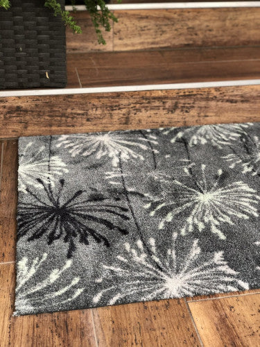 Manhattan Pusteblume grau-mint lábtörlő 50x70 / szürke