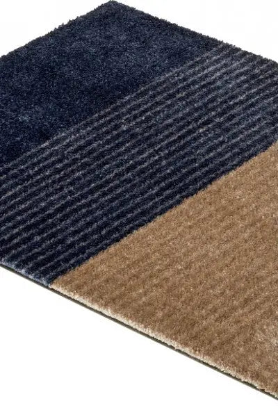 Manhattan Streifen dunkelblau lábtörlő 67x100 / kék