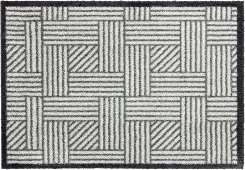Manhattan Streifengitter silver-grau lábtörlő 50x70 / szürke