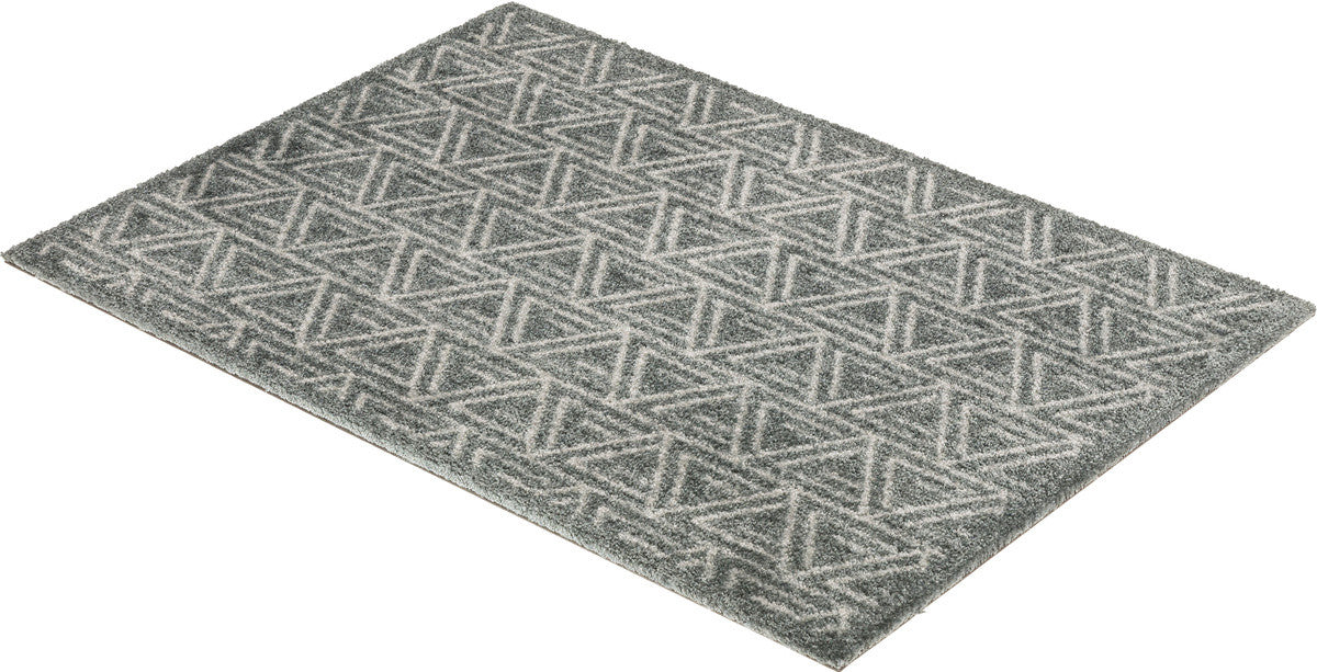 Manhattan Triangle grau lábtörlő 50x70 / szürke