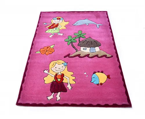 Maui pink szőnyeg 3477-05 120x180 / rózsaszín-lila