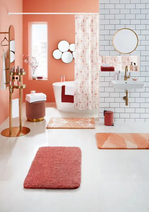 Meadow Marsala fürdőszoba szőnyeg 50x60 / piros-bordó