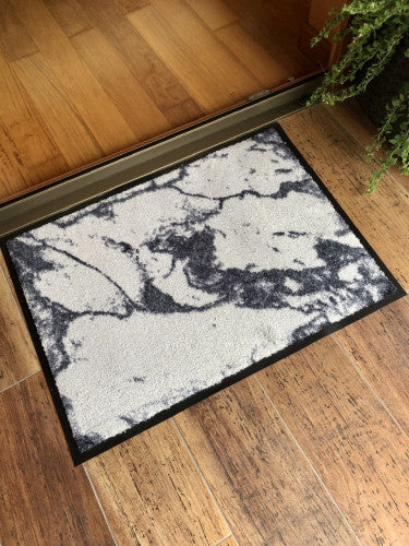Miami Marmor silber lábtörlő 50x70 / fehér