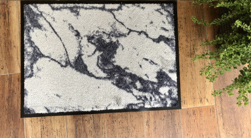 Miami Marmor silber lábtörlő 50x70 / fehér