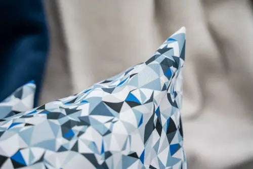 Mozaik díszpárna szett 37 3 darabos szett / kék