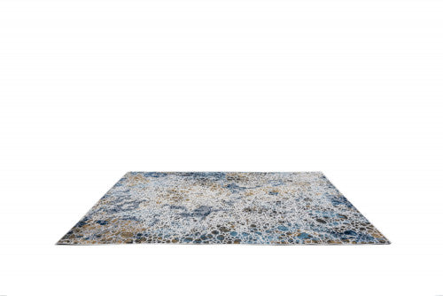 Nantes d.beige-l.blue modern mintás szőnyeg BE41A 160x230 / kék