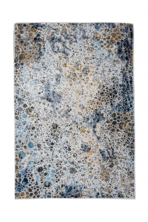 Nantes d.beige-l.blue modern mintás szőnyeg BE41A 160x230 / kék