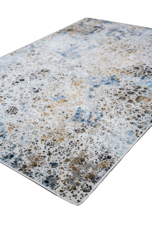 Nantes d.beige-l.blue modern mintás szőnyeg BE41A 160x230 / kék