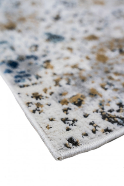 Nantes d.beige-l.blue modern mintás szőnyeg BE41A 160x230 / kék