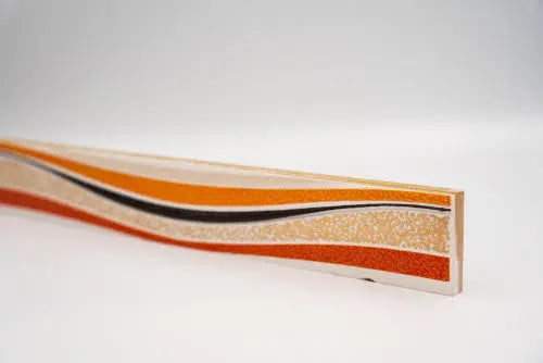 Narancs listello hullámvonallal