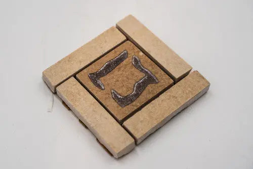 Négyzet alakú padlódekor /Onda cream 8x8 / beige-barna