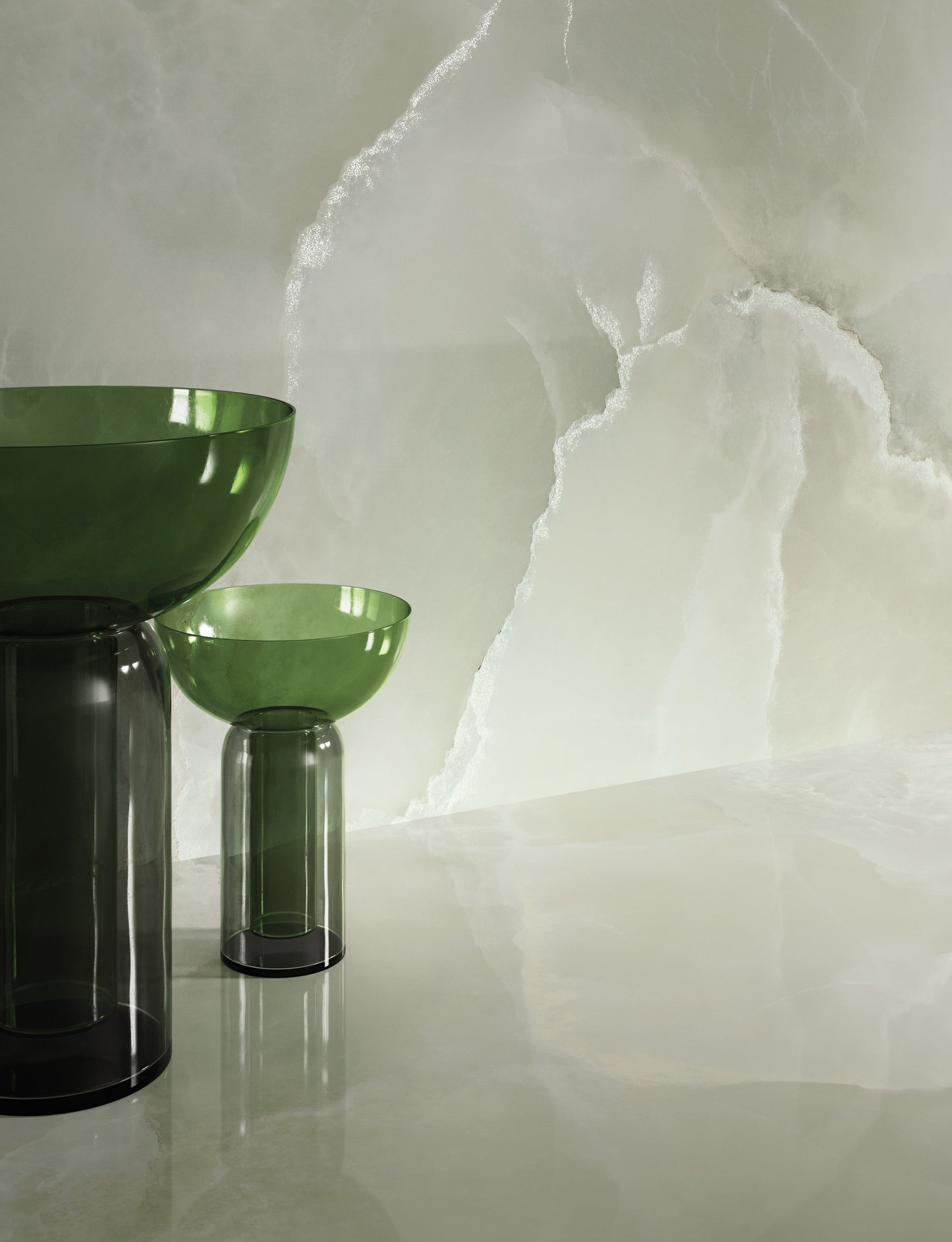 ONYCE-X ON06 EMERALD 120x278; Elegáns, onyx kőhatású burkolat, amely smaragdzöld árnyalataival különleges és luxus hangulatot teremt bármely térben