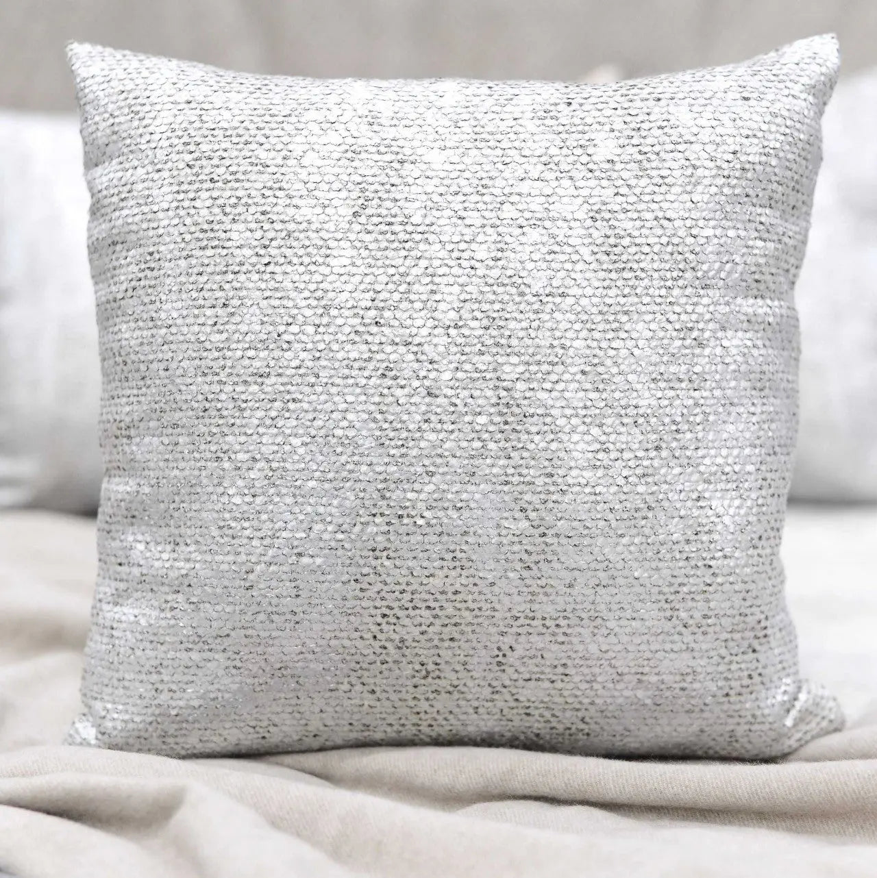 Peel silver díszpárna huzat 40x40 / szürke