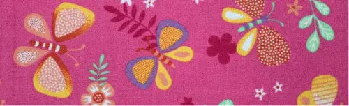 Pillangós padlószőnyeg 400 cm-es 400 cm-es / rózsaszín-lila