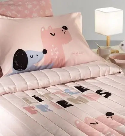 Pinky díszpárna huzat 50x70 / rózsaszín-lila