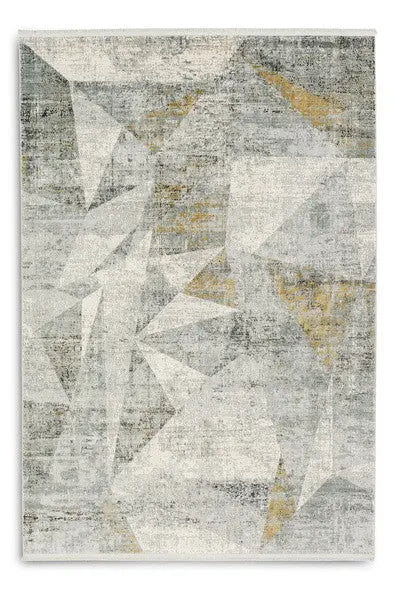 Positano szürke-arany modern mintás szőnyeg 204 004 140x200 / szürke