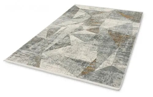 Positano szürke-arany modern mintás szőnyeg 204 004 140x200 / szürke