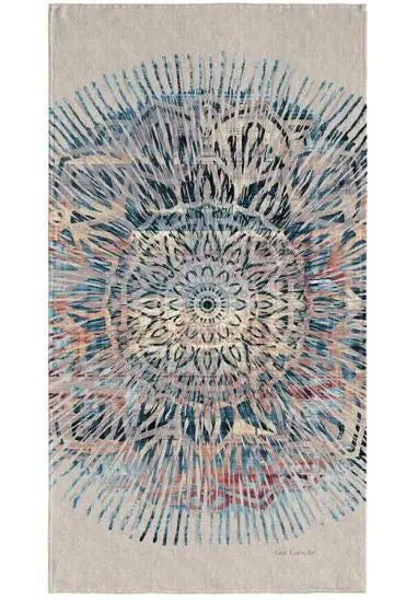 Printed natural strandtörölköző 2105 90x180 / beige-barna