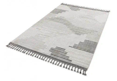 Ravenna satírozott mintás szőnyeg 221 042 200x290 / beige-barna