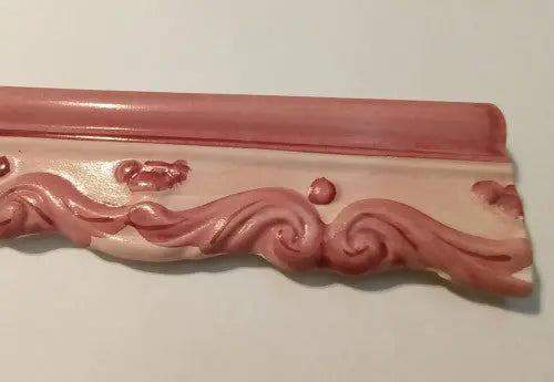 Romantikus rózsaszín bordűr/Barocco 6x20 / rózsaszín-lila