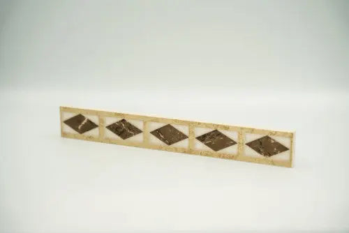 Rombi bézs listello 3x25 / beige-barna