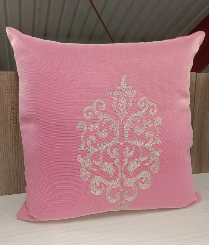 Rózsaszín díszpárna huzat 40x40 / rózsaszín-lila