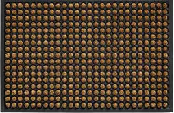 Rubco dots lábtörlő 40x60 / beige-barna