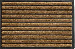 Rubco stripes lábtörlő 40x60 / beige-barna