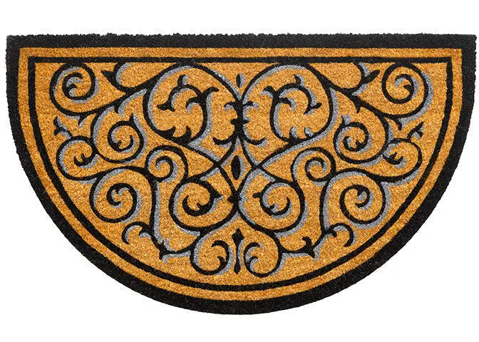 Ruco Design félkör lábtörlő 45x75 / beige-barna