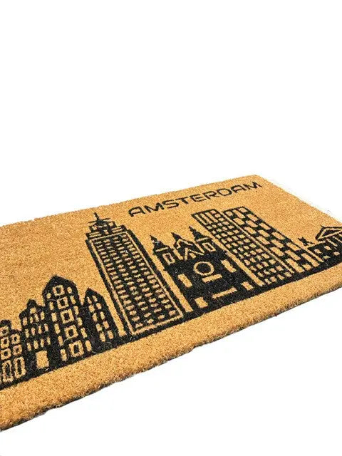 Ruco Print Amsterdam lábtörlő 40x80 / beige-barna