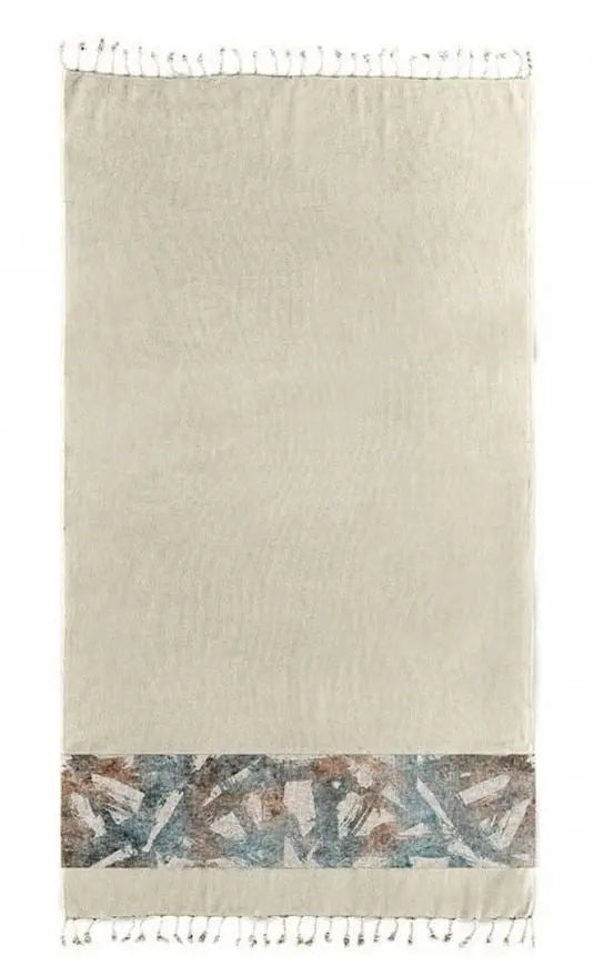 Sand Bank Pestemal-13 beige strandtörölköző 90x170 / beige-barna