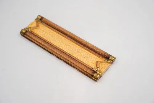 Sárga bambusz mintájú dekor/Bamboo 6,5x20 / sárga-narancs