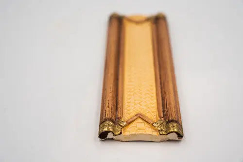 Sárga bambusz mintájú dekor/Bamboo 6,5x20 / sárga-narancs