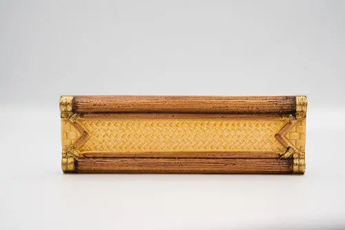 Sárga bambusz mintájú dekor/Bamboo 6,5x20 / sárga-narancs