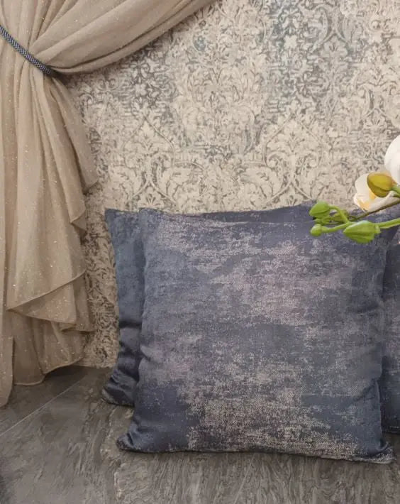 Sierra acélkék díszpárna huzat 40x40 / kék