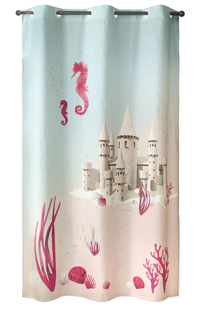 Softy hableányos készfüggöny 160x240 / rózsaszín-lila