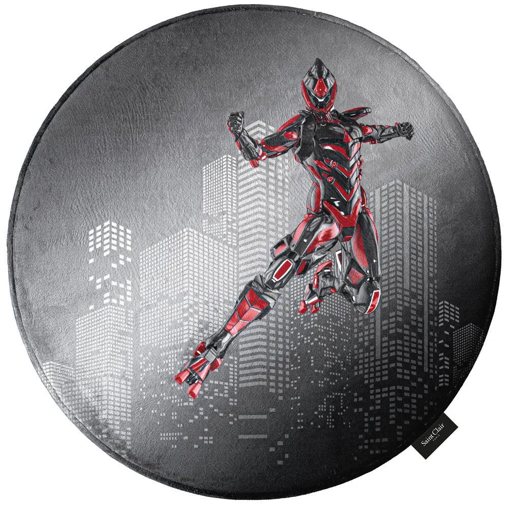 Softy robotos kör alakú szőnyeg 100kör / szürke