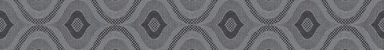 Szürke-ezüst listello/Grafite 7,5x50 / szürke