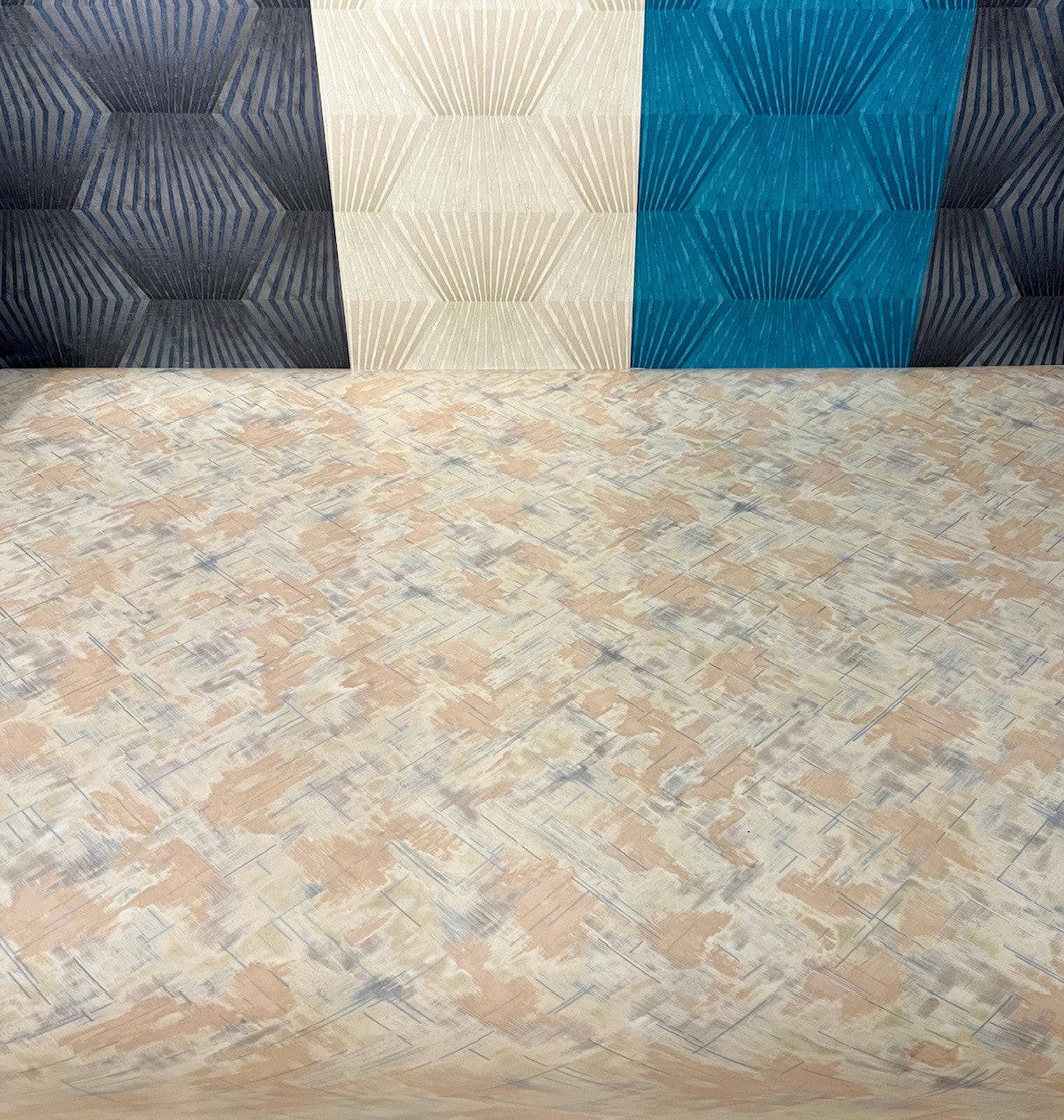 Terrana Top közületi tekercses vinyl padló 200 cm-es / beige-barna