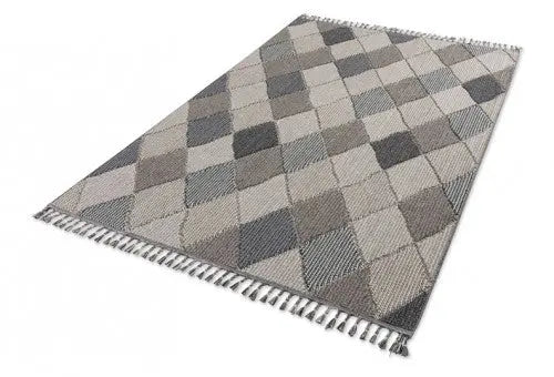 Trevi szürke rombusz mintás kültéri szőnyeg 223 020 - Szőnyegszalon