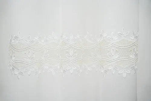 Tüll csipkés készfüggöny 140x250 / fehér