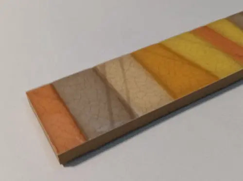 Vidám narancs fali dekor/Trapezi 4x20 / sárga-narancs