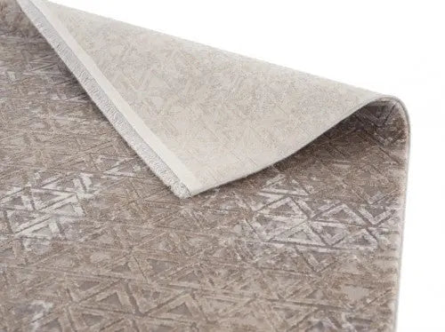 Vision bézs háromszög mintás szőnyeg 213 006 133x190 / beige-barna