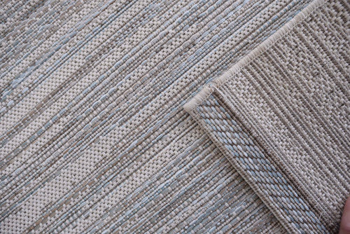 Wind beige-kék kültéri szőnyeg 8341/2T15 80x150 / kék