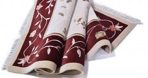 Windsor creme-bordó szőnyeg 1222 170x240 / beige-barna