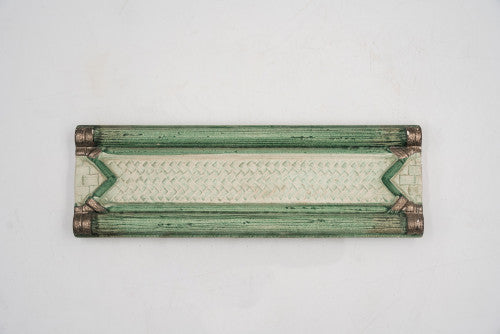 Zöld bambusz mintás dekor/Bamboo 6,5x20 / zöld
